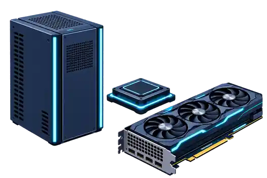 Server tower, processor and graphics card